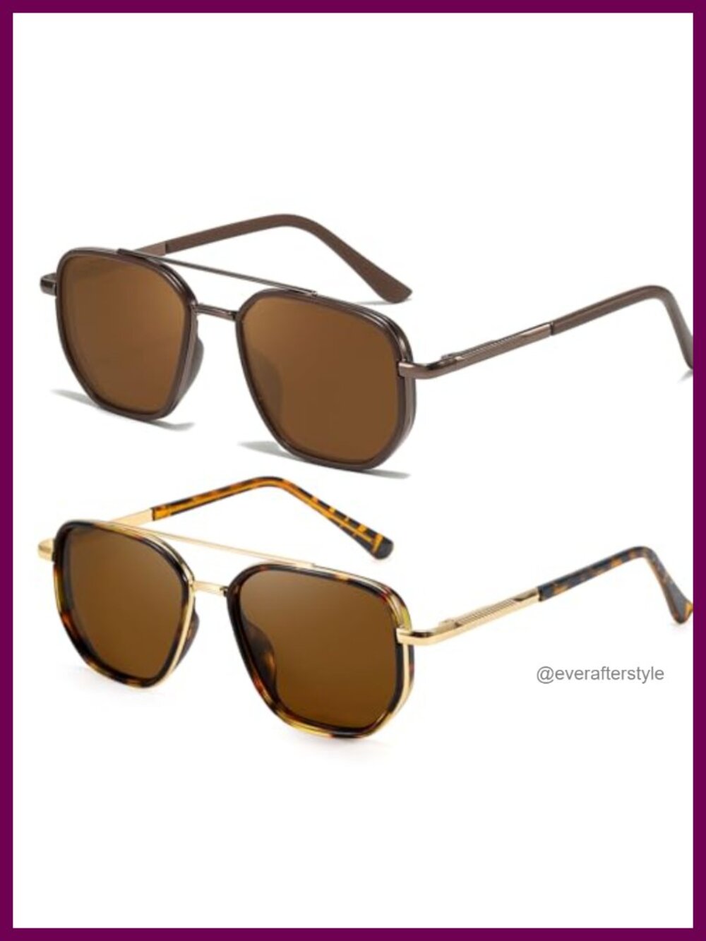 Polarized Aviator Sunglasses UV400 Tangle Free Driving Travel